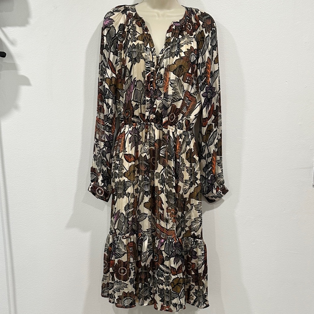 Scotch & Soda Multicolor Long Sleeve Dress